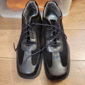 Mens Black Leather and Suede Kenneth Cole Shoe